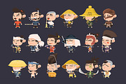 36 Samurai Characters, a Person Illustration by Flat Icons (Thumbnail 2 of 4)