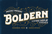 Boldern – Retro Serif Font