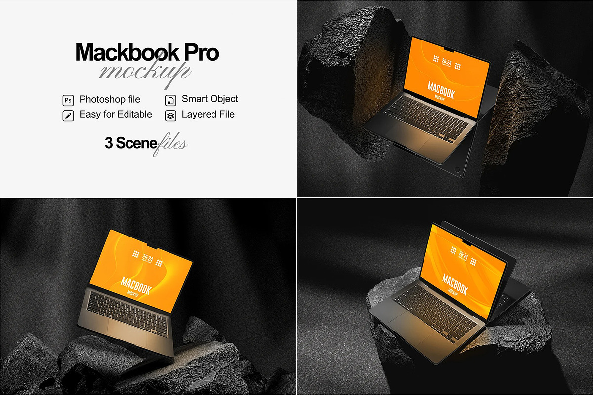 Macbook Pro Mockup, a Mac Mockup by SilverStudio778