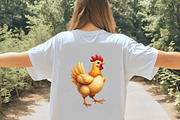 Cute Christmas Funny Chicken Clipart, an Illustration by CrexoraLab (Thumbnail 5 of 5)