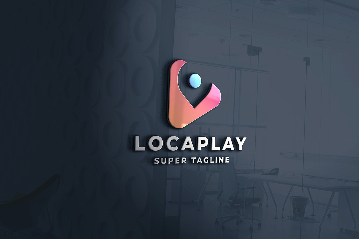Location Pin Play Button Logo, a Branding & Logo Template by Design_Planet (Photo 1 of 2)