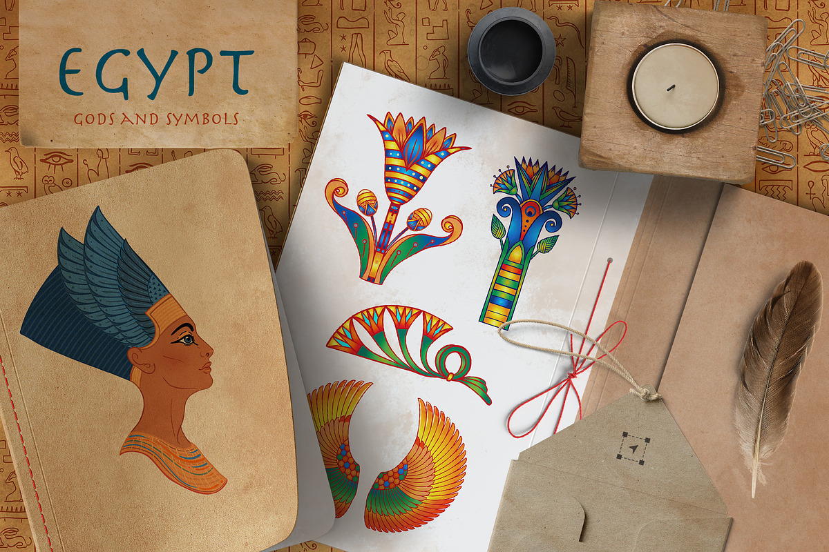EGYPT: Gods & Symbols vector set., an Object Graphic by Varvara Gorbash (Photo 8 of 9)