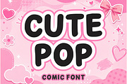 Cute Pop, a Handwritten Font by Fourteen Letter (Thumbnail 1 of 5)