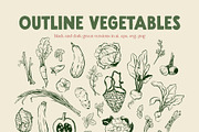 Vegetables vector poster pattern, an Object Graphic by Yuliya Derbisheva (Thumbnail 8 of 10)