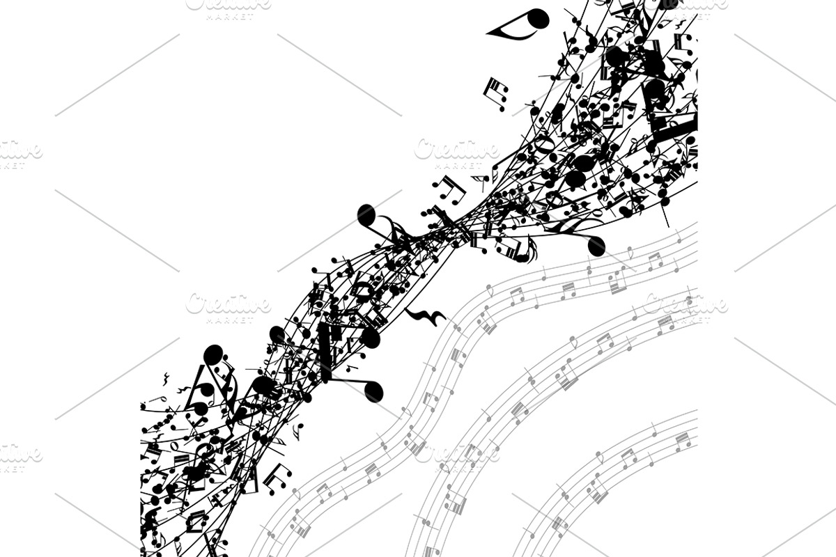 Set of 3 Musical Designs, an Illustration by Pavel Vectors (Photo 3 of 3)