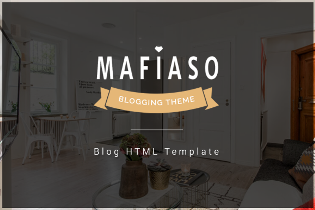 Mafiaso - Blog HTML Template, a Websites & App Template by FlyTemplates.com (Photo 1 of 10)