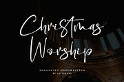 Christmas Worship, a Script Font by Letterara (Thumbnail 1 of 10)