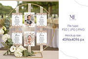 Seating Chart Mockup PSD Canva 5x7, a Mockup by Mie Mockup Studio (Thumbnail 5 of 7)