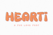 Hearti Retro Bubble Font, a Font by Creativeqube Design (Thumbnail 1 of 7)