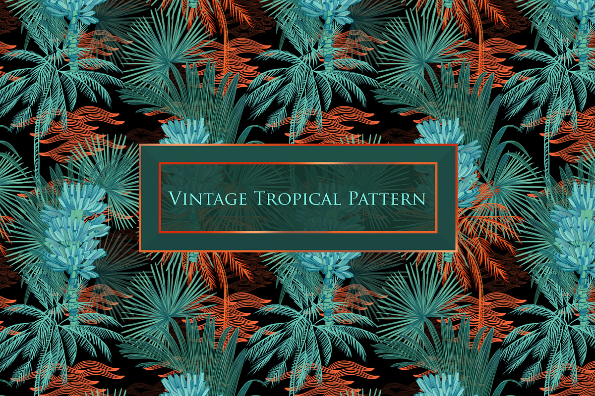 Tropical vintage pattern, a Pattern Graphic by ANAKOTO (Photo 20 of 24)