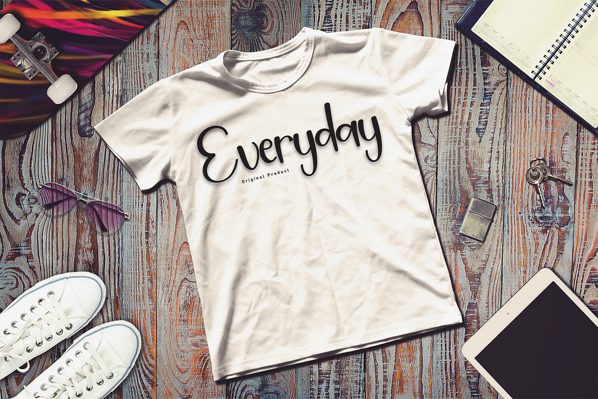 Sunday | Script Font, a Script Font by Scratchones (Photo 2 of 8)