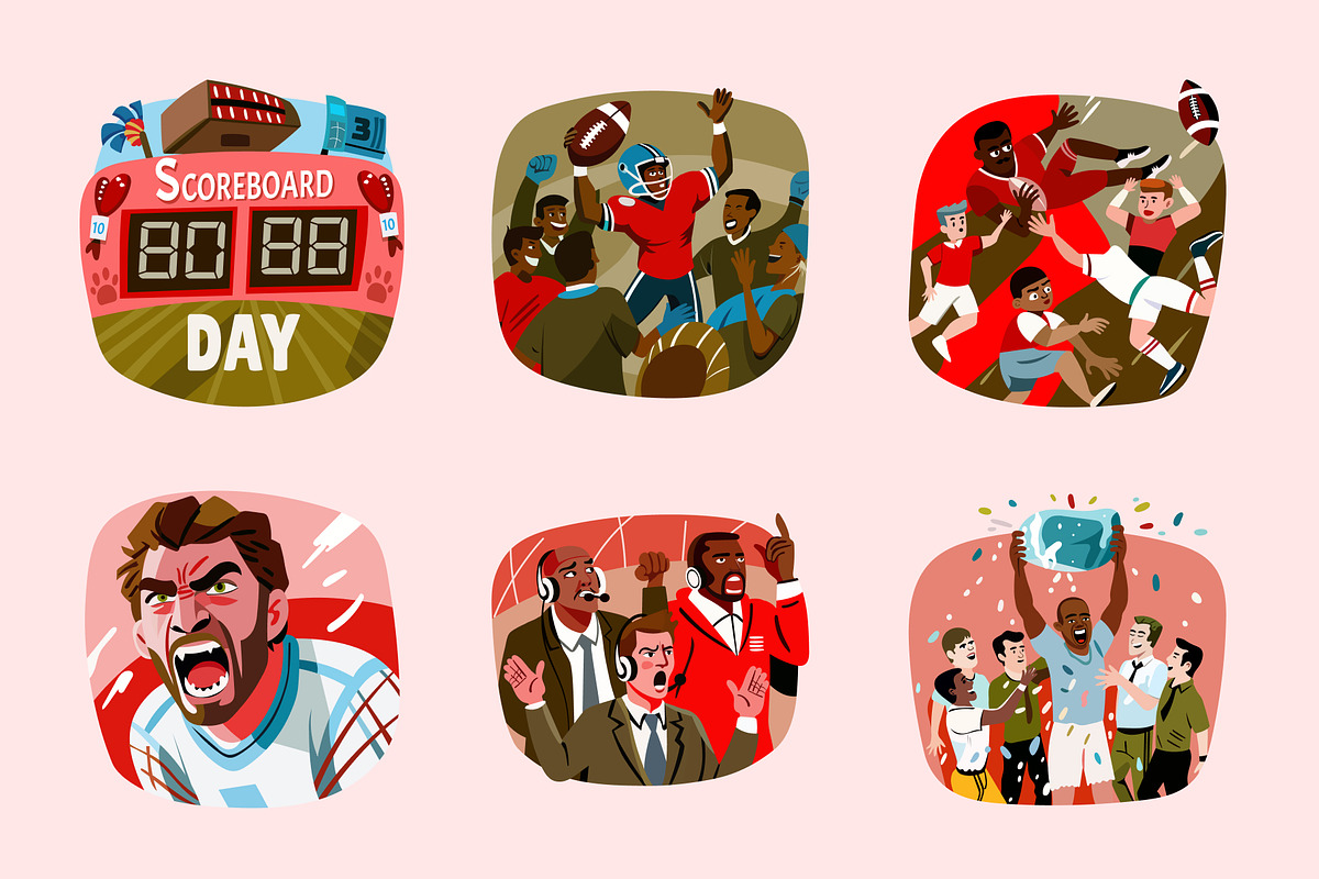 Sports Illustrated NFL Vectors, a Sport Illustration by Creative Stall (Photo 8 of 9)