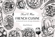 French Cuisine - Vector Food Set, a Food Illustration by Yevheniia (Thumbnail 1 of 10)
