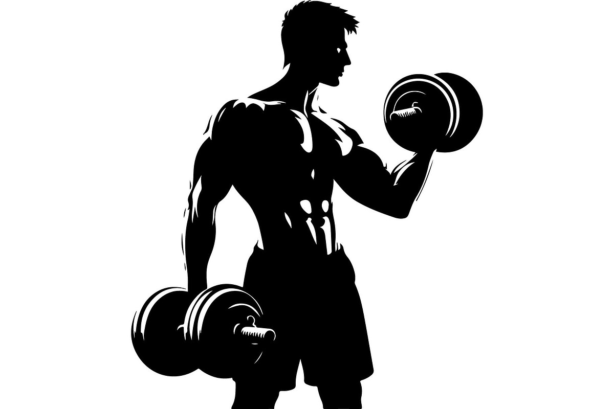 Bodybuilder Silhouette Bundle, an Object Graphic by Creativeshirt (Photo 10 of 13)