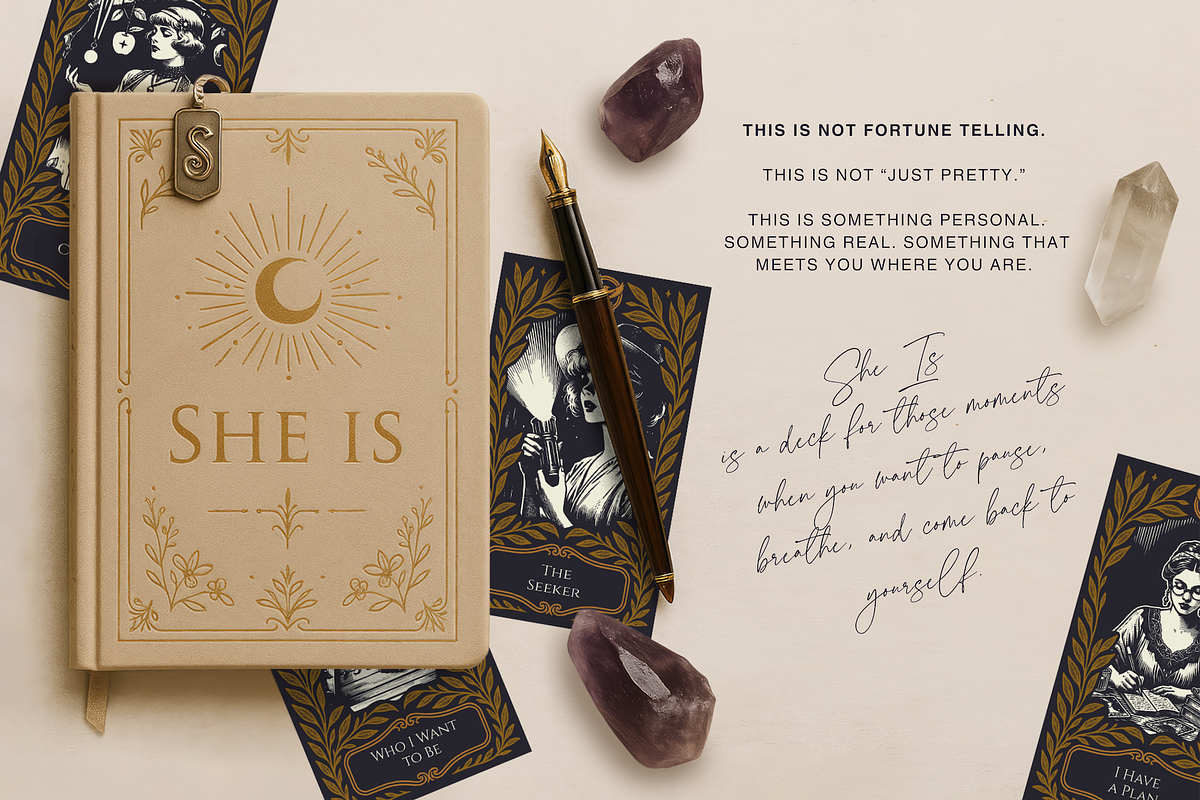 She Is - 52 Mindfulness Desk Cards, a Card Template by Red Ink (Photo 2 of 10)
