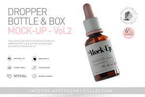 Dropper Bottle & Box Mock-Up | Vol.2