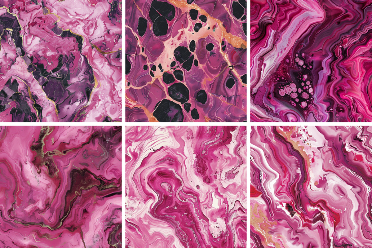 Magenta Marble Seamless Patterns, a Pattern Graphic by PrintablesByFranklyn (Photo 2 of 4)