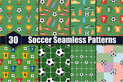 30 Soccer Seamless Patterns, a Pattern Graphic by protabsorkar11 (Thumbnail 1 of 4)