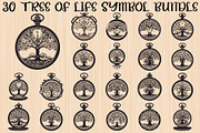 Steampunk Tree of Life Symbol Bundle, an Illustration by yasushie (Thumbnail 1 of 31)