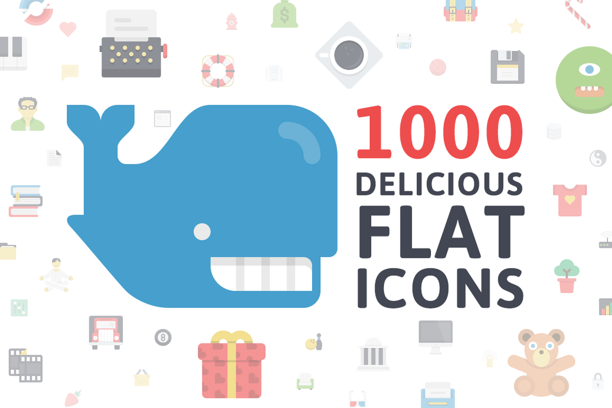 Flatilicious Icons, an Icon by PixelBazaar (Photo 1 of 5)