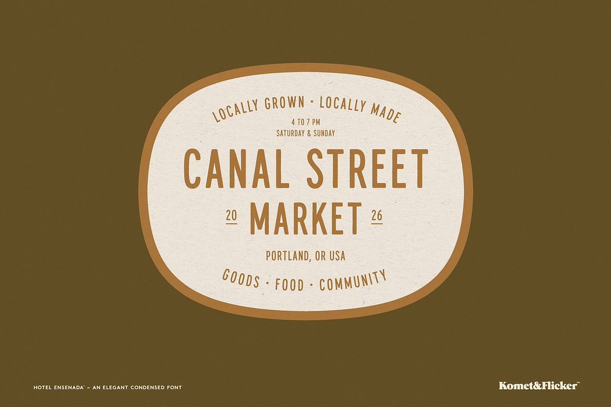 Hotel Ensenada, a Sans Serif Font by Komet & Flicker (Photo 9 of 15)