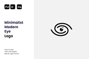 Minimalist Modern Eye Logo, a Branding & Logo Template by Luxury Logos (Thumbnail 1 of 4)