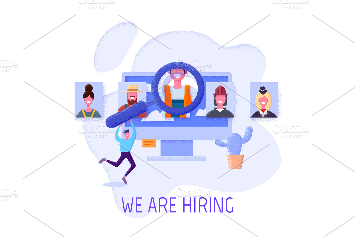 Vector Job Agency Set, a Person Illustration by Zonda (Photo 11 of 13)