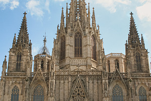 Old Catholic stone Gothic cathedral, an Architecture Photo by Sir13