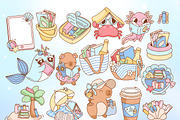 Bookish Summer Clipart Bundle, a Seasonal Illustration by Huxmay (Thumbnail 4 of 8)
