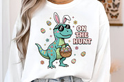 Dinosaur T Rex Easter PNG, on the Hu, an Illustration by Libby Wishes (Thumbnail 2 of 6)