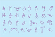30 Hand Gestures, an Illustration by pkahraman (Thumbnail 2 of 4)