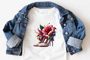 Flower with High Heels  Sublimation, an Illustration by SVGArt (Thumbnail 5 of 7)