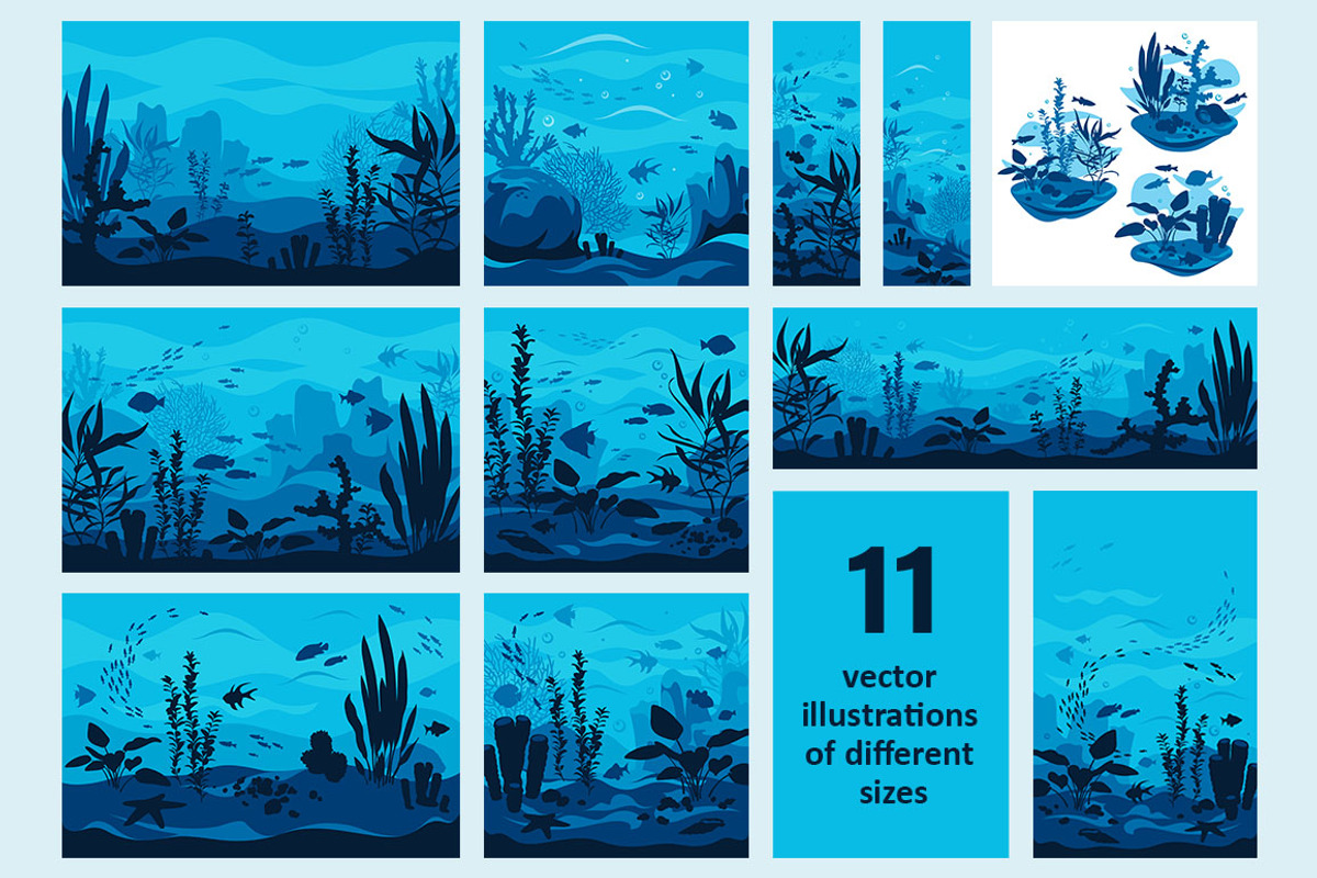 Seascapes. Collection, a Decorative Illustration by Yulia Ogneva (Photo 2 of 4)
