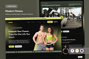 Modern Gym Website Landing UI, a Landing Page Template by twinstd (Thumbnail 1 of 5)