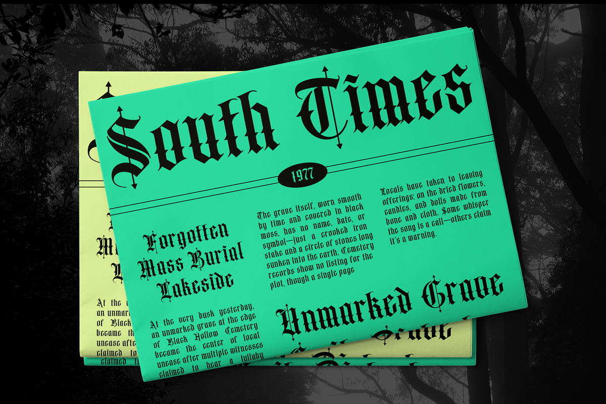 CS Ruslan – Blackletter Font, a Blackletter Font by Craft Supply Co. (Photo 6 of 8)