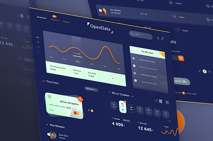 Dashboard Dark  UI