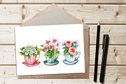 Flowers in a cup, cottagecore, an Illustration by swiejko (Thumbnail 4 of 6)