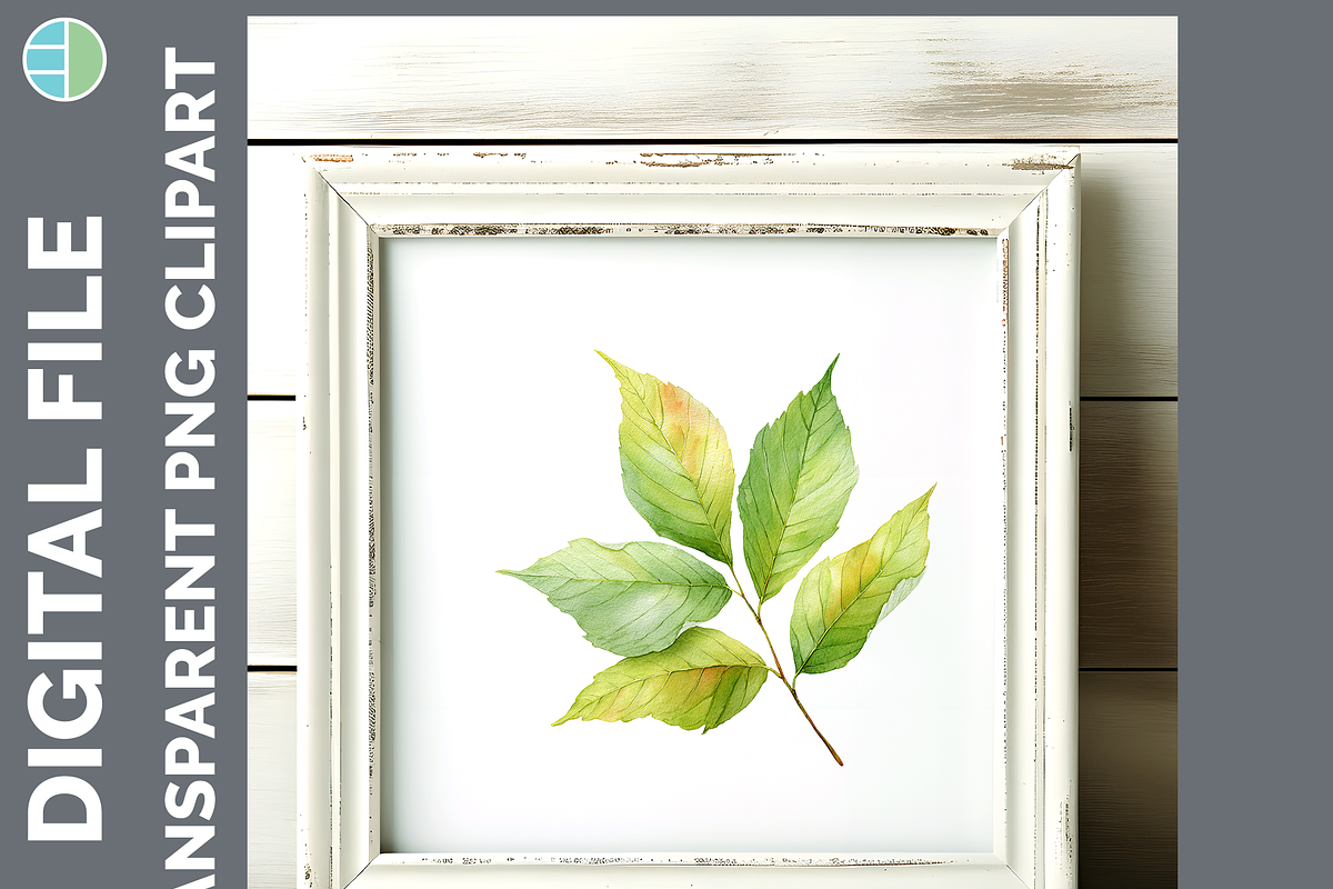 Leaf Illustration Bundle, 20 PNG, a Decorative Illustration by Enliven Designs (Photo 7 of 8)