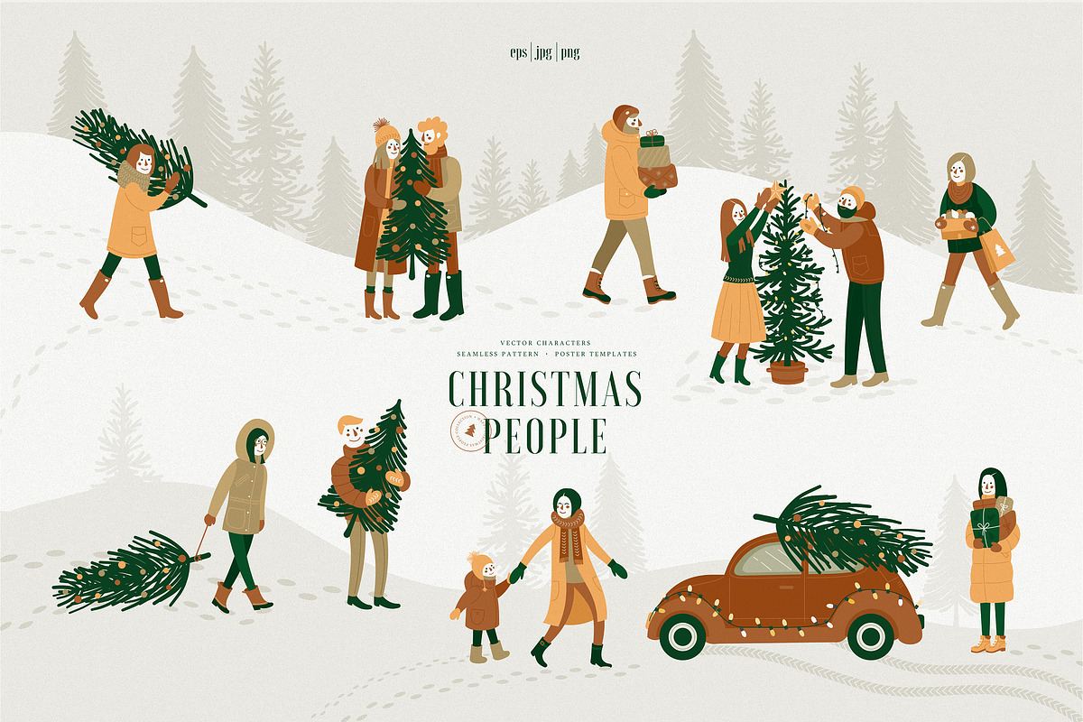 Christmas people, a Person Illustration by adehoidar (Photo 1 of 5)