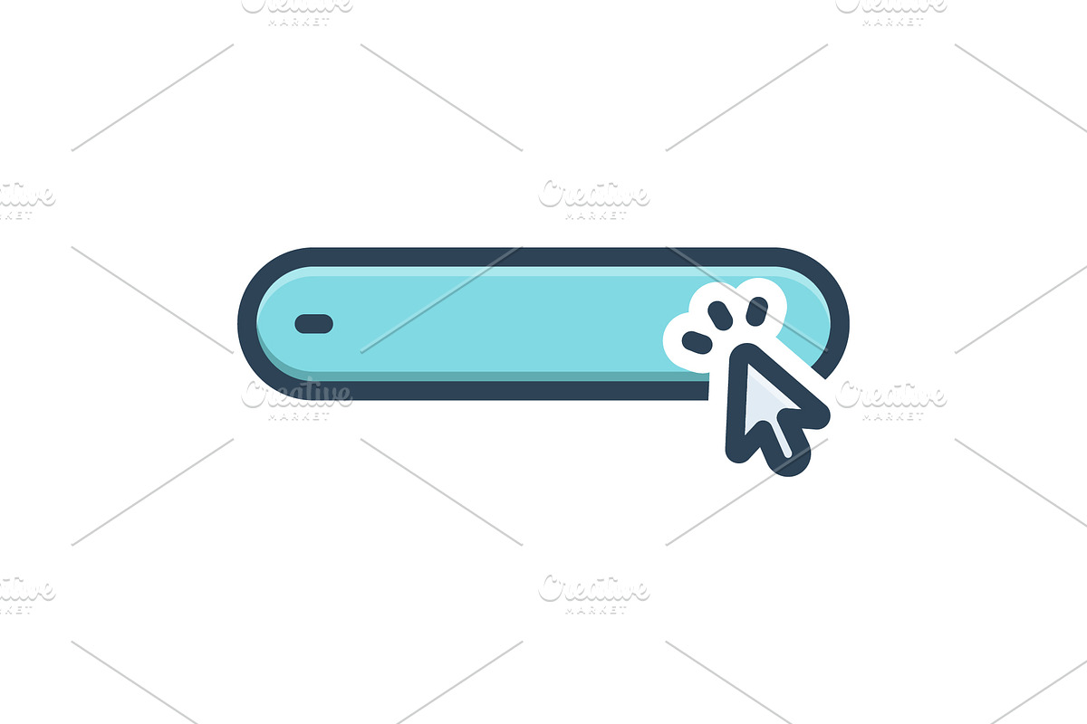 Button press color icon, an Icon by Creative priyanka