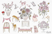 Romantic Chateau Line Art, an Object Graphic by Mio Buono (Thumbnail 10 of 15)