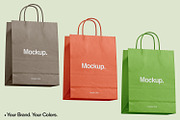 Kraft Paper Shopping Bag Mockup, a Packaging Mockup by Ram Studio LLC (Thumbnail 15 of 16)