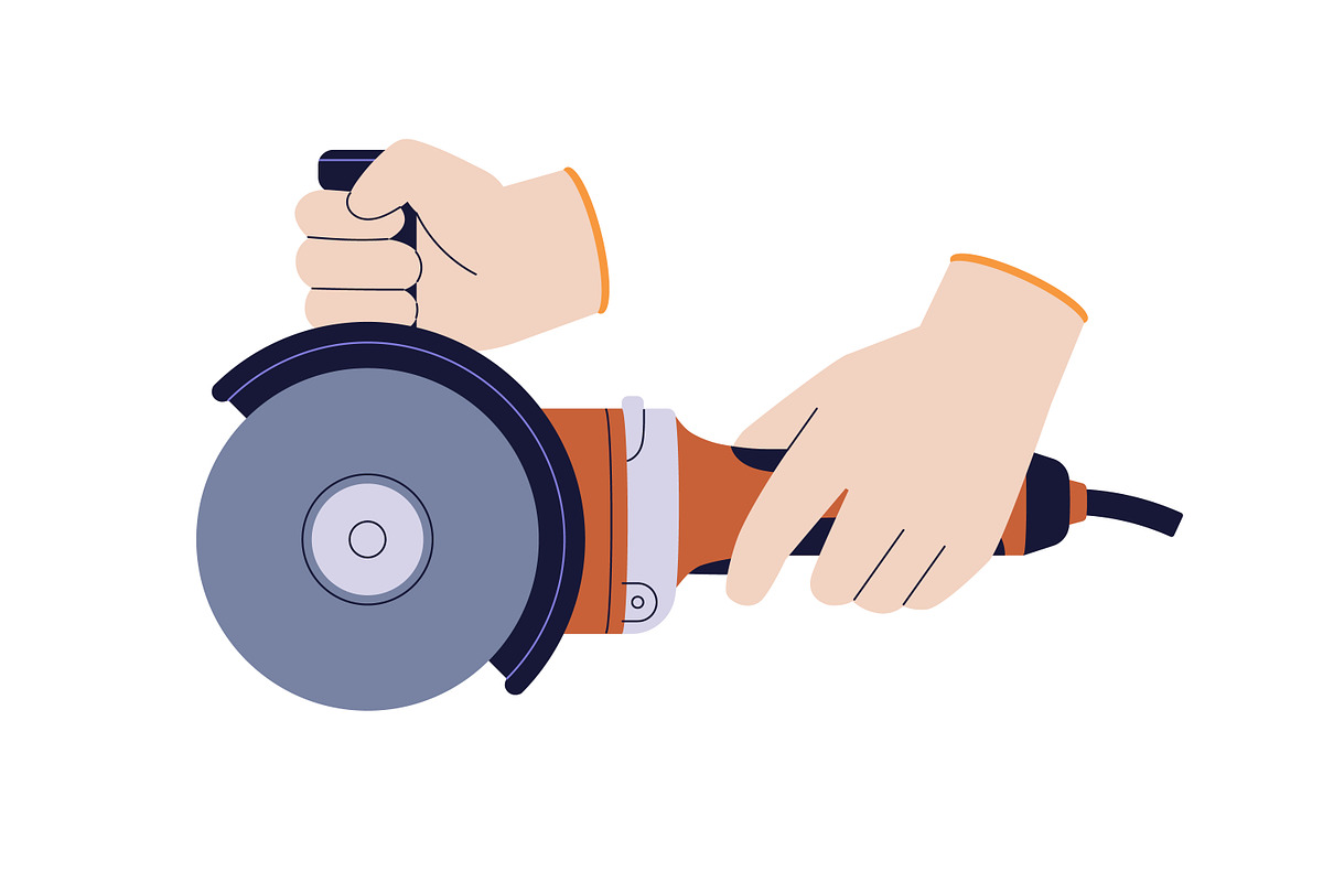 Repair, building tools in hands set, a Work Illustration by Good Studio (Photo 5 of 9)