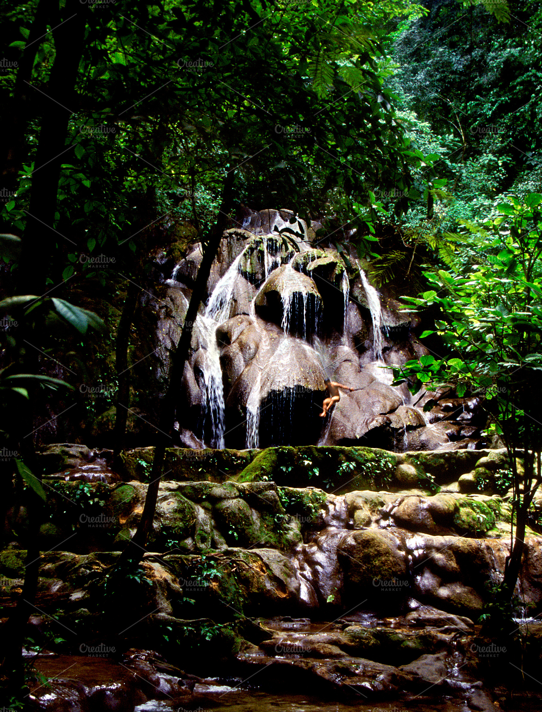 Mexican Jungle Waterfall, a Nature Photo by THP Creative