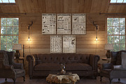 Interior Mockup, Ranch Cabin Log, a Household Mockup by Designed By Gorovaya (Thumbnail 4 of 5)