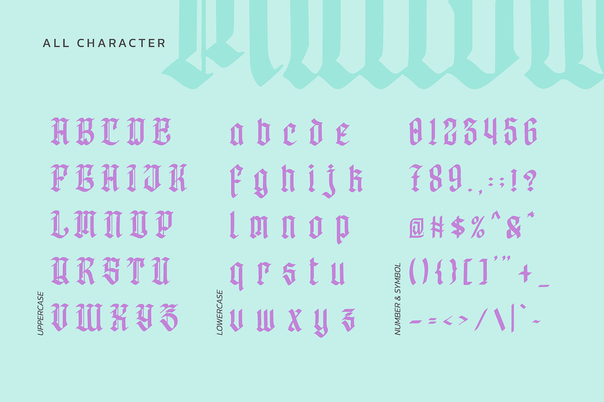 Milltown, a Blackletter Font by Vintage Division (Photo 9 of 10)