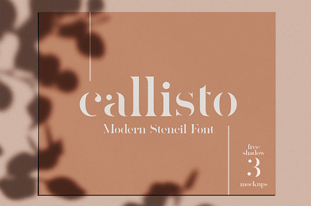 Callisto — Modern Stencil Font