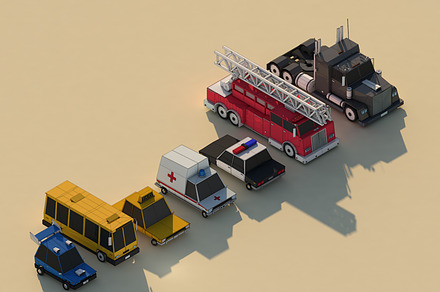 Low Poly Cars Asset Pack 1, a Cars & Vehicle 3D Model by Anton Moek