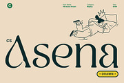 CS Asena Drawn, a Serif Font by Craft Supply Co. (Thumbnail 1 of 8)