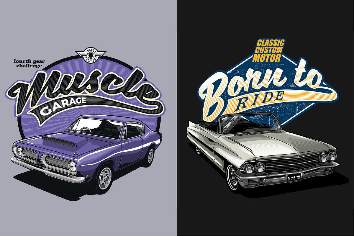 Classic Car Collection vol 5, a Transportation Illustration by The BolzStudio (Photo 9 of 11)